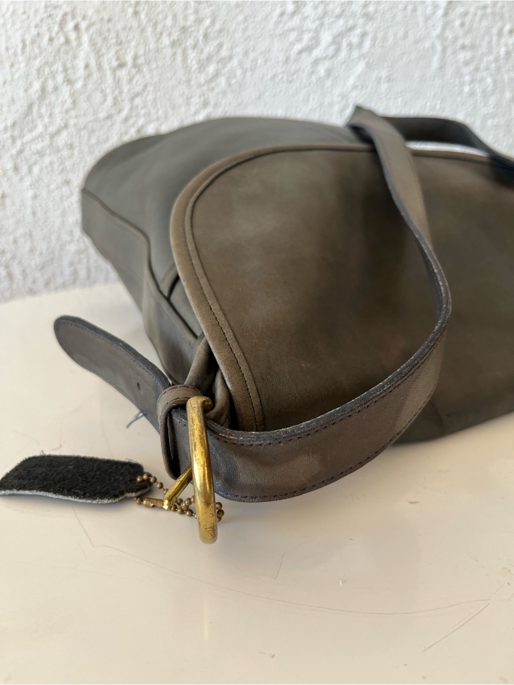 Vintage COACH Whitney 4415 blue / gray flap bag - Picture 10 of 15